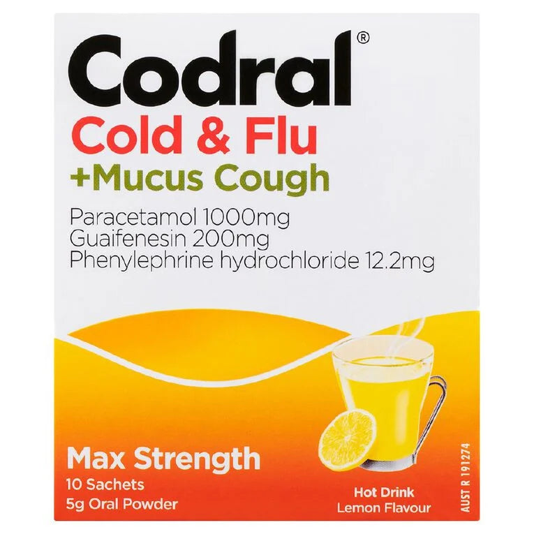 CODRAL Cold & Flu +Mucus Cough 10s