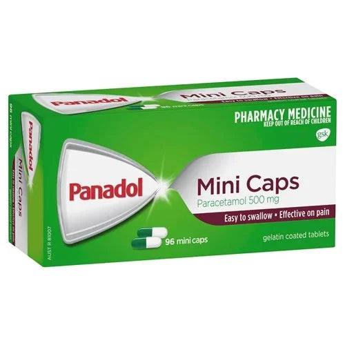 Panadol Mini Caps 500mg 96s -Corner Pharmacy