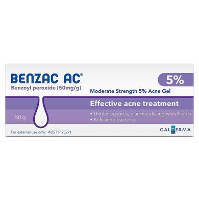 Benzac AC Moderate Strength 5% Acne Gel - Corner Pharmacy