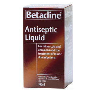 Betadine Antiseptic Liquid 100ml - Corner Pharmacy