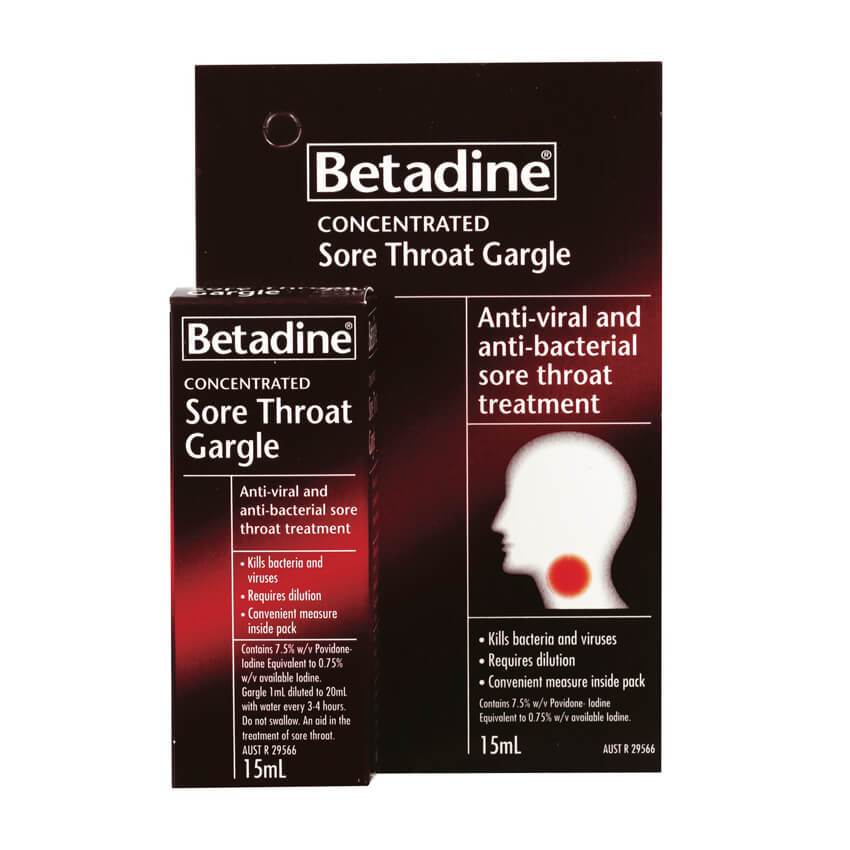 BETADINE Sore Throat Gargle 15ml - Corner Pharmacy