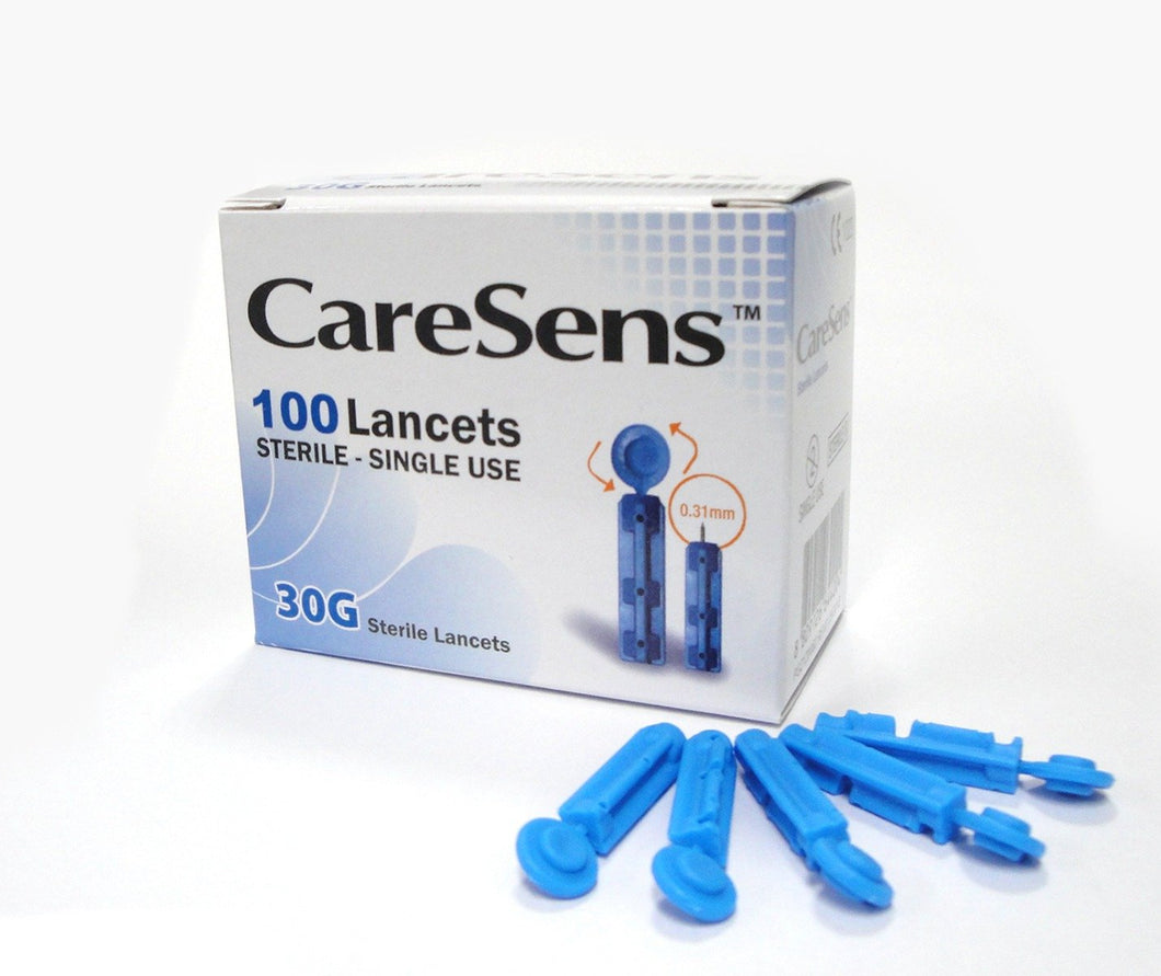 Caresens 100 Lancets Sterile- Single Use 30 G - Corner Pharmacy