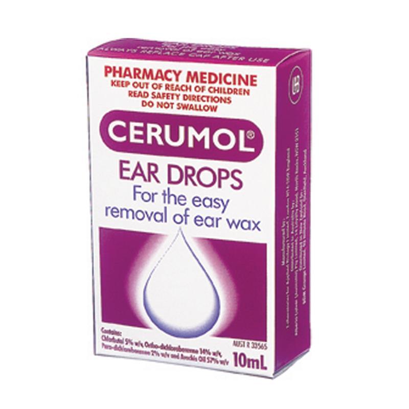 Cerumol Ear Drops For The Easy Removal of Ear Wax 10ml - Corner Pharmacy