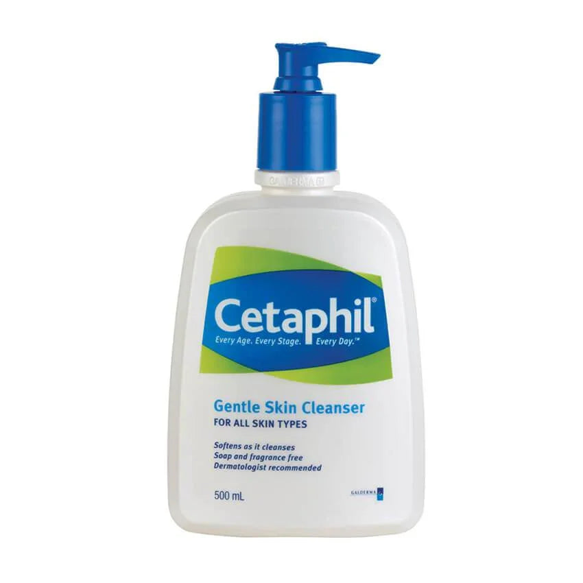 Cetaphil Gentle Skin Cleanser 500ml bottle with blue pump for all skin types