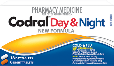 Day & Night New Formula Cold & Flu 18 Day Tablets 6 Night Tablets - Corner Pharmacy