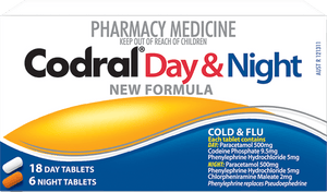 Day & Night New Formula Cold & Flu 18 Day Tablets 6 Night Tablets - Corner Pharmacy