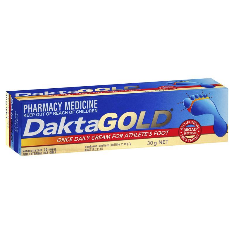 DaktaGold Once Daily Cream For Athlete's Foot 30 g - Corner Pharmacy