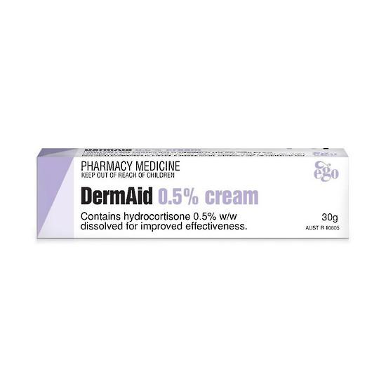 DermAid 0.5% Cream Hydrocortisone Dissolved 30 g - Corner Pharmacy