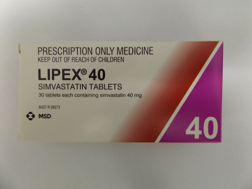 Lipex 40 mg 30 Tablets (Prescription Required) - Corner Pharmacy