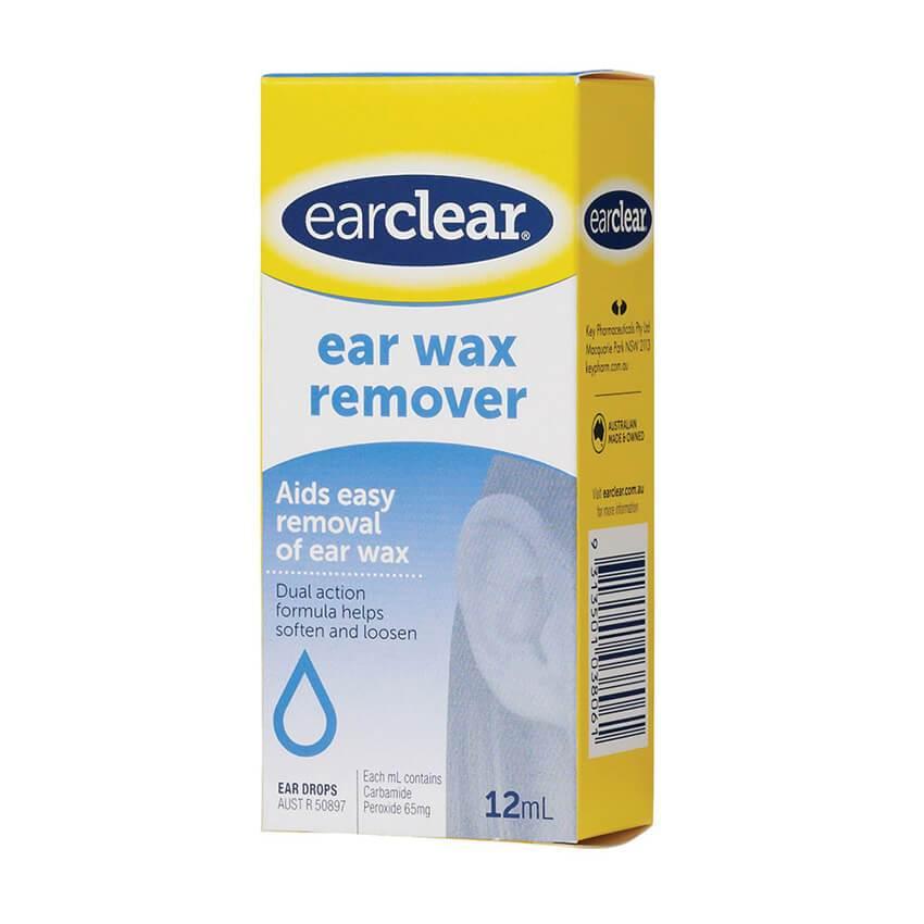 EarClear Ear Wax Removal Drops 12ml Hearing Aid Corner Pharmacy NZ