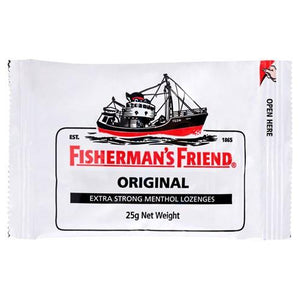 Fisherman's Friend Original Extra Strong Menthol Lozenges 25 g Net Weight - Corner Pharmacy