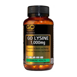 GO Healthy Go Lysine 1000mg 60 Capsules - Corner Pharmacy