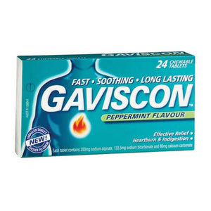 Gaviscon Peppermint Flavour Tablets 24s