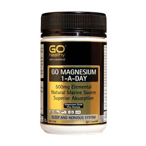 GO Healthy Go Magnesium 500mg 1-A-DAY 120 Capsules - Corner Pharmacy