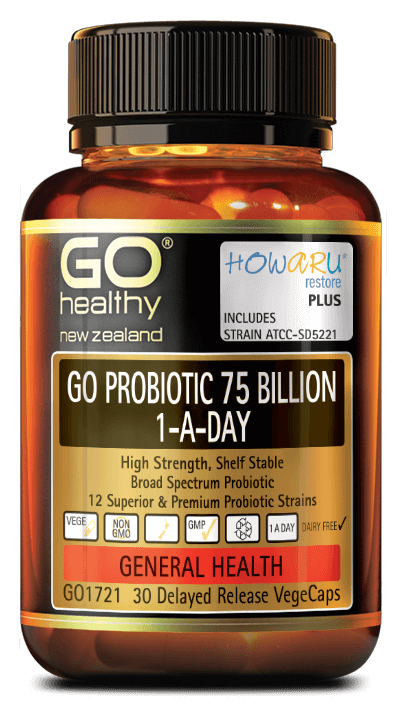 GO Healthy GO Probiotic 75 Billion 1-A-Day 30 Delayed Release Vege Caps - Corner Pharmacy