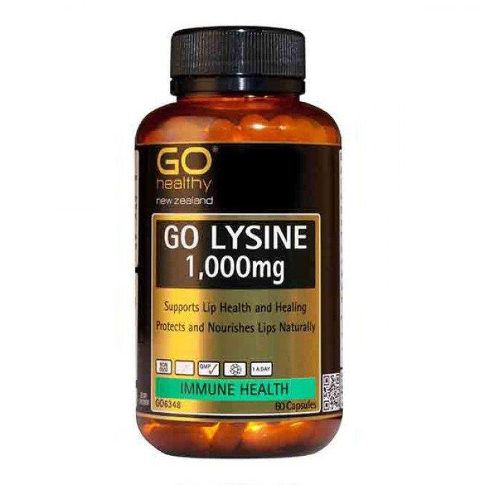 GO Healthy Go Lysine 1,000 mg Immune Health 60 Capsules - Corner Pharmacy