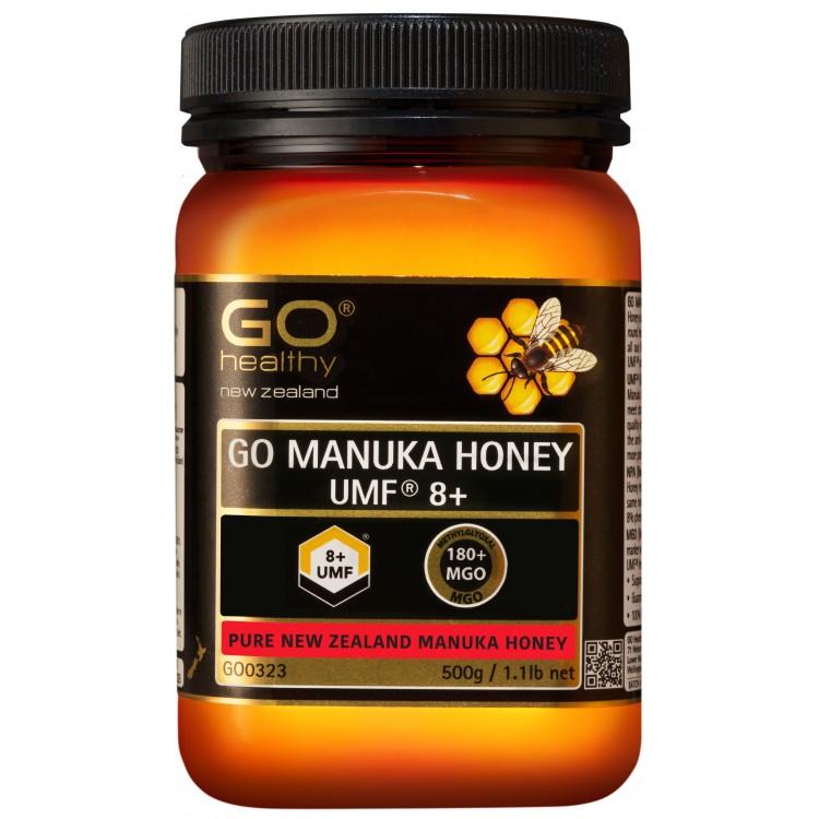 GO Healthy GO Manuka Honey UMF 8+ NZ Manuka Honey 500g - Corner Pharmacy
