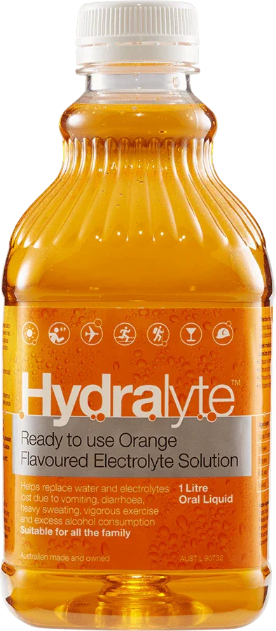 Hydralyte Ready To Use Orange Flavoured Electrolyte Solution 1 Litre Oral Liquid - Corner Pharmacy