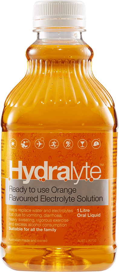 Hydralyte Ready To Use Orange Flavoured Electrolyte Solution 1 Litre Oral Liquid - Corner Pharmacy