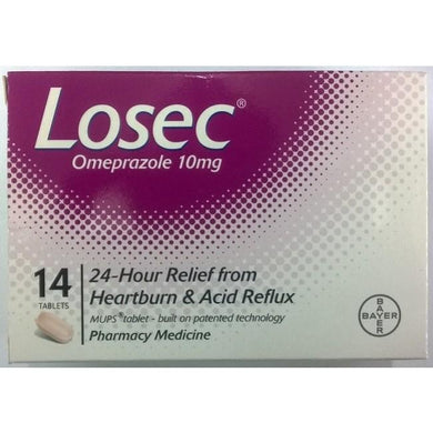 Losec Omeprazole 10 mg 14 Tablets - Corner Pharmacy
