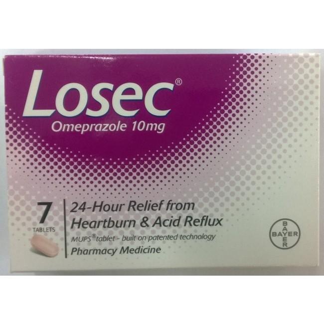 Losec Omeprazole 10 mg 7 Tablets - Corner Pharmacy
