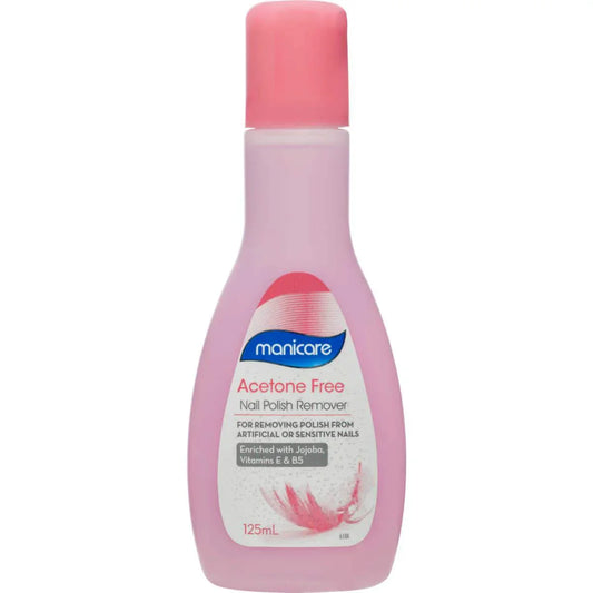 Manicare Acetone Free Nail Polish Remover Enriched With Jojoba, Vitamins E & B5 125 ml - Corner Pharmacy