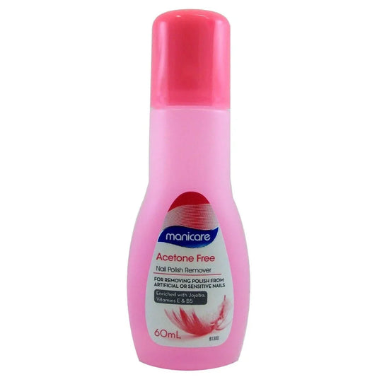 Manicare Acetone Free Nail Polish Remover Enriched With Jojoba, Vitamins E & B5 60 ml - Corner Pharmacy