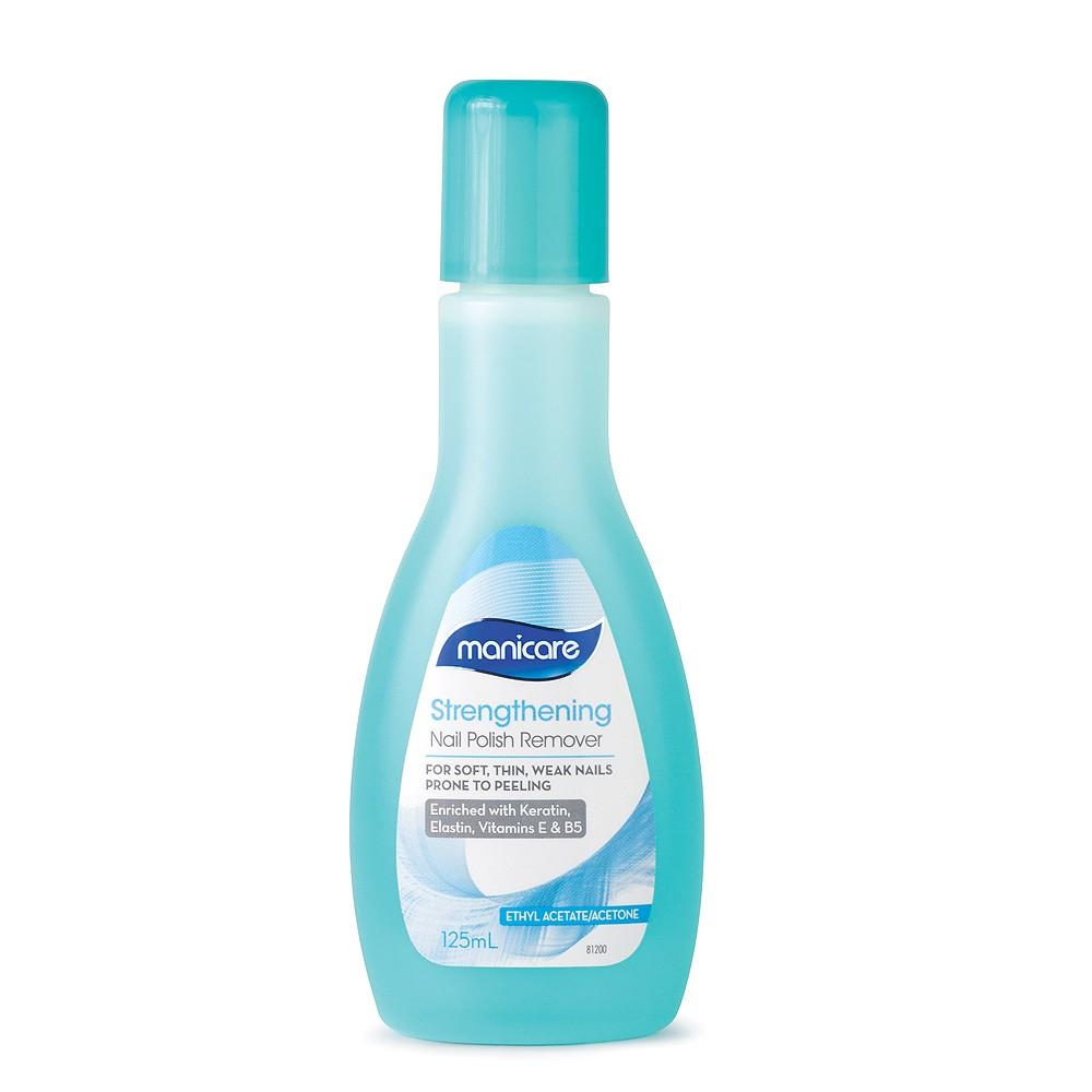 Manicare Strengthening Nail Polish Remover Enriched With Keratin, Elastin, Vitamins E & B5 125ml - Corner Pharmacy