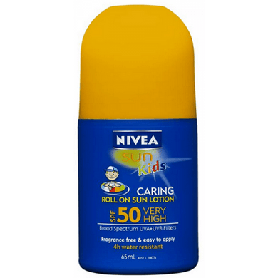 Nivea Sun Kids Roll On Sun Lotion SPF 50 Very High 65 ml - Corner Pharmacy