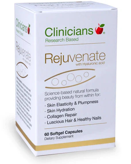Clinicians Rejuvenate with Hyaluronic acid 60 caps - Corner Pharmacy